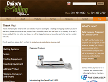 Tablet Screenshot of dakotamailing.com